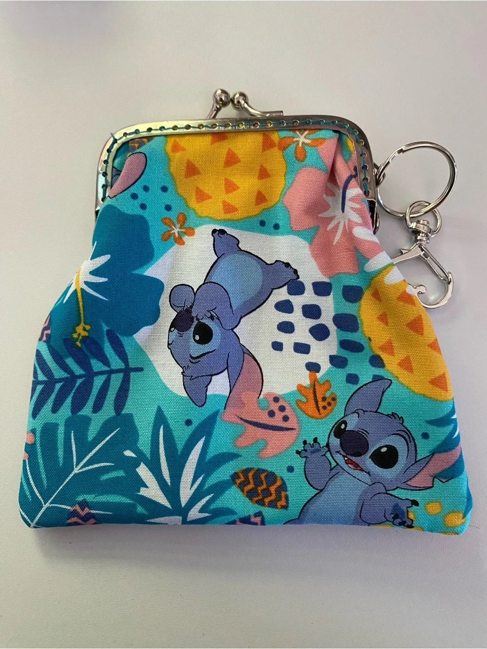 Disney’s Stitch Handmade Coin Purse with Keyring